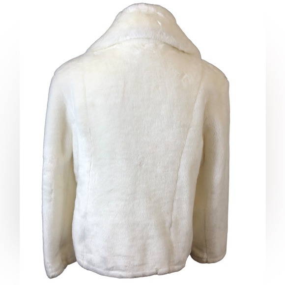 Vintage Braetan Faux Fur Coat in Bone Women’s Medium - Picture 2 of 9